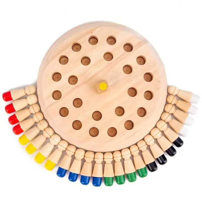 Wooden Colour Memory Matching Game