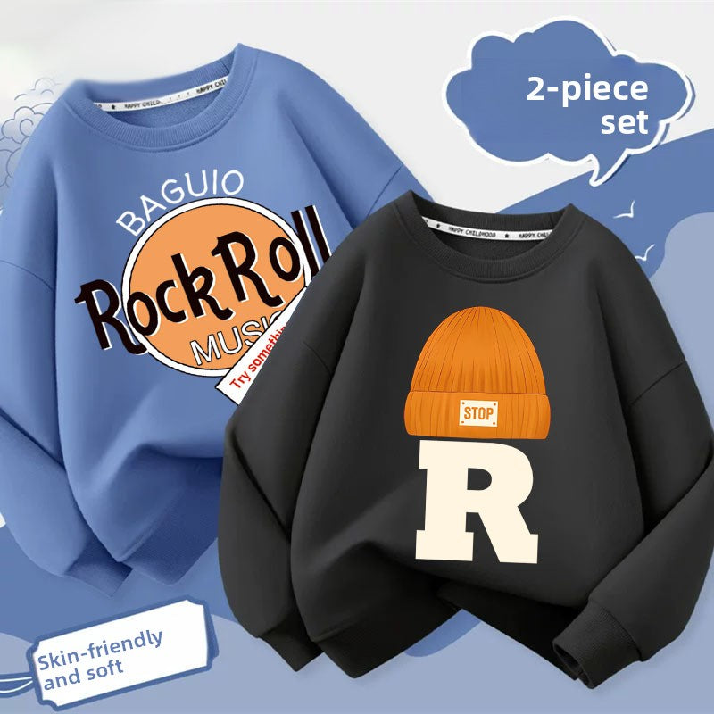 Boys Cartoon Print Sweatshirt