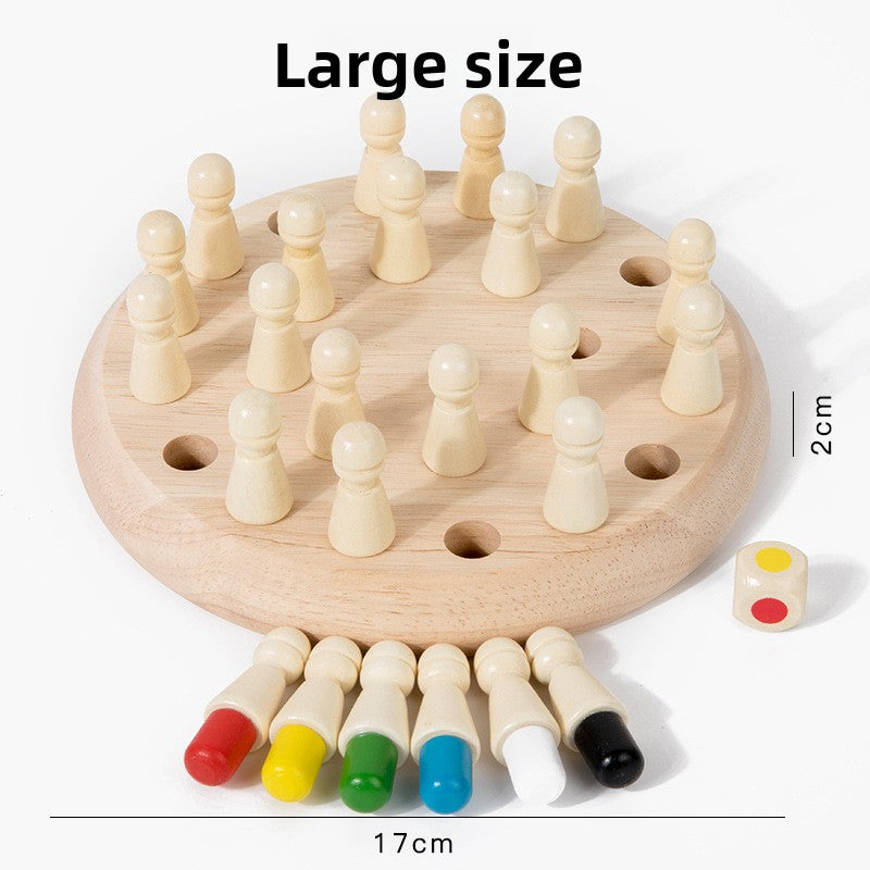 Wooden Colour Memory Matching Game