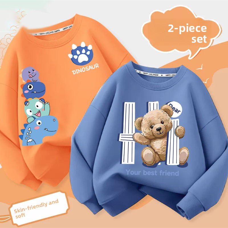 Boys Cartoon Print Sweatshirt