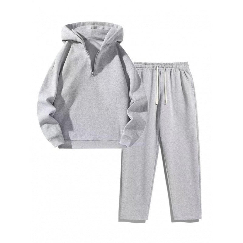 Half Zip Hoodie and Sweatpants Set