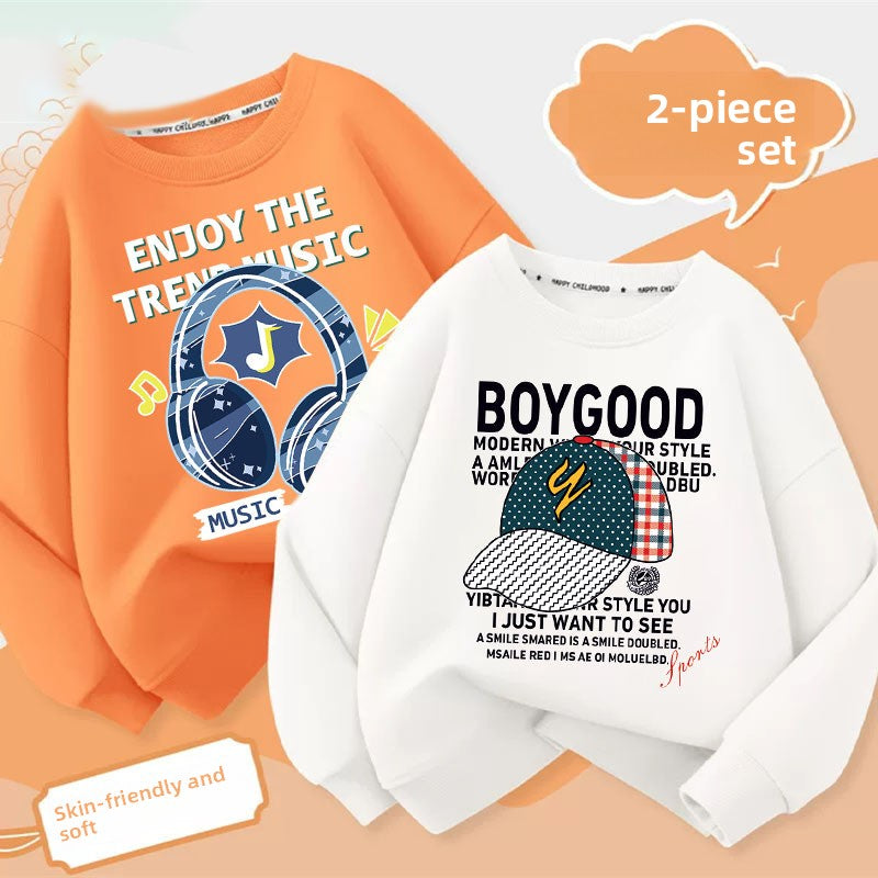 Boys Cartoon Print Sweatshirt