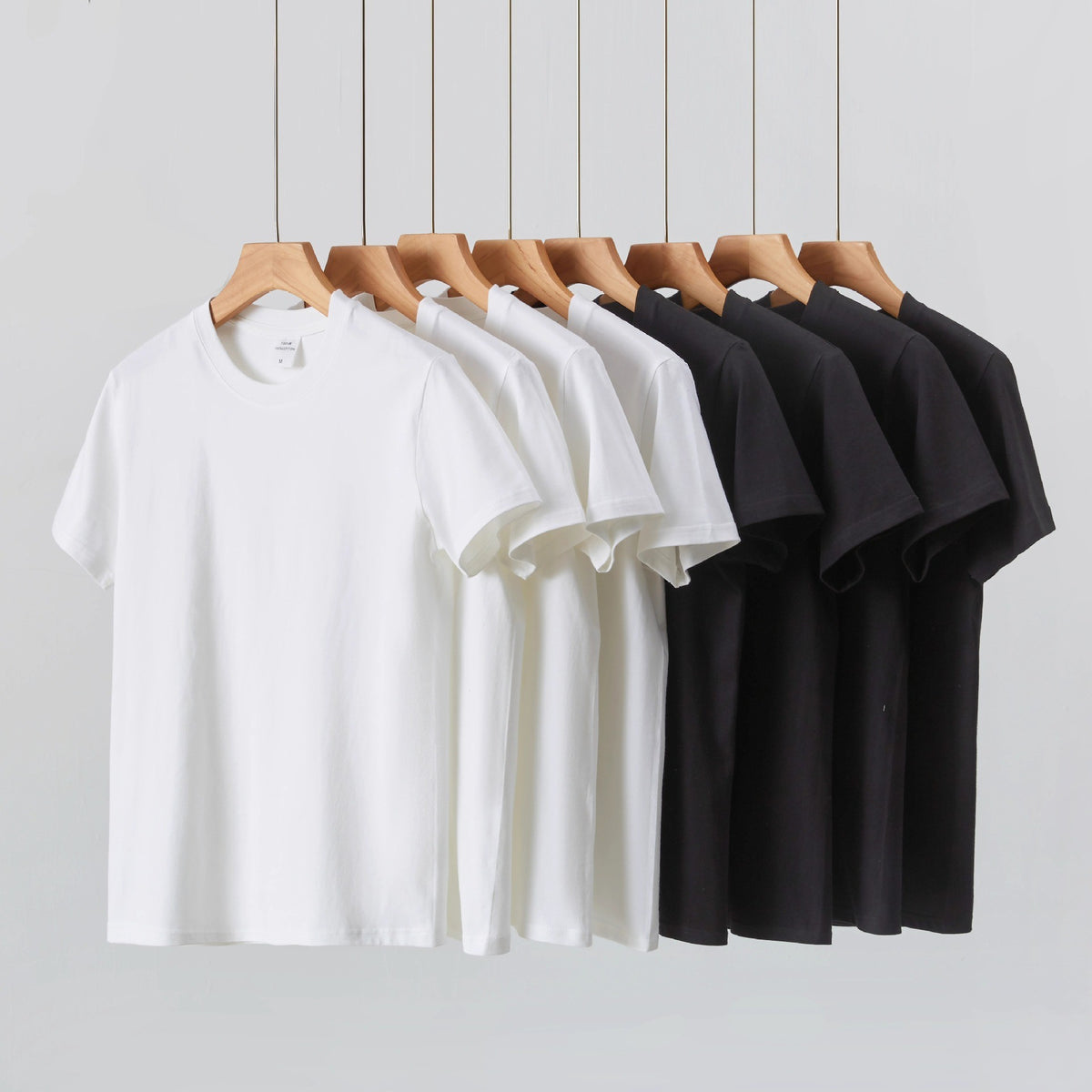 Mens Basic Cotton Round Neck T-shirt