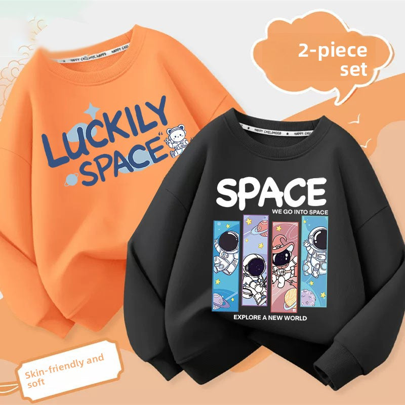 Boys Cartoon Print Sweatshirt