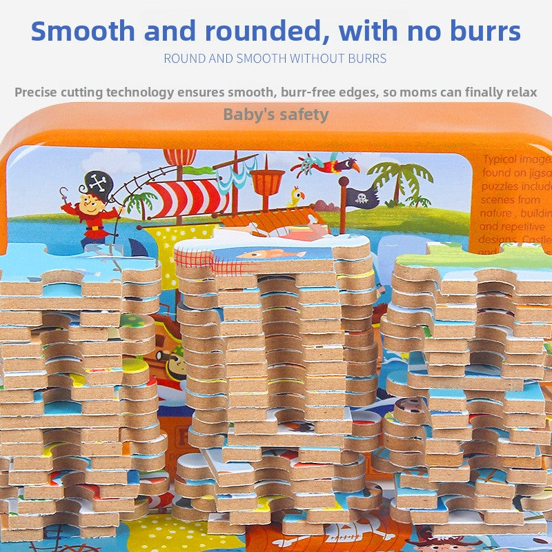 Dinosaur Wooden Jigsaw Puzzle - 60 Pieces