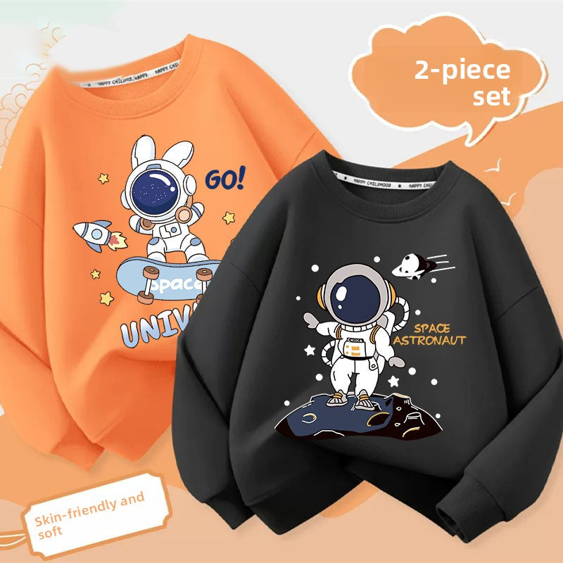 Boys Cartoon Print Sweatshirt