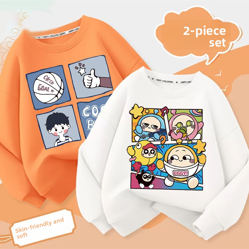 Boys Cartoon Print Sweatshirt