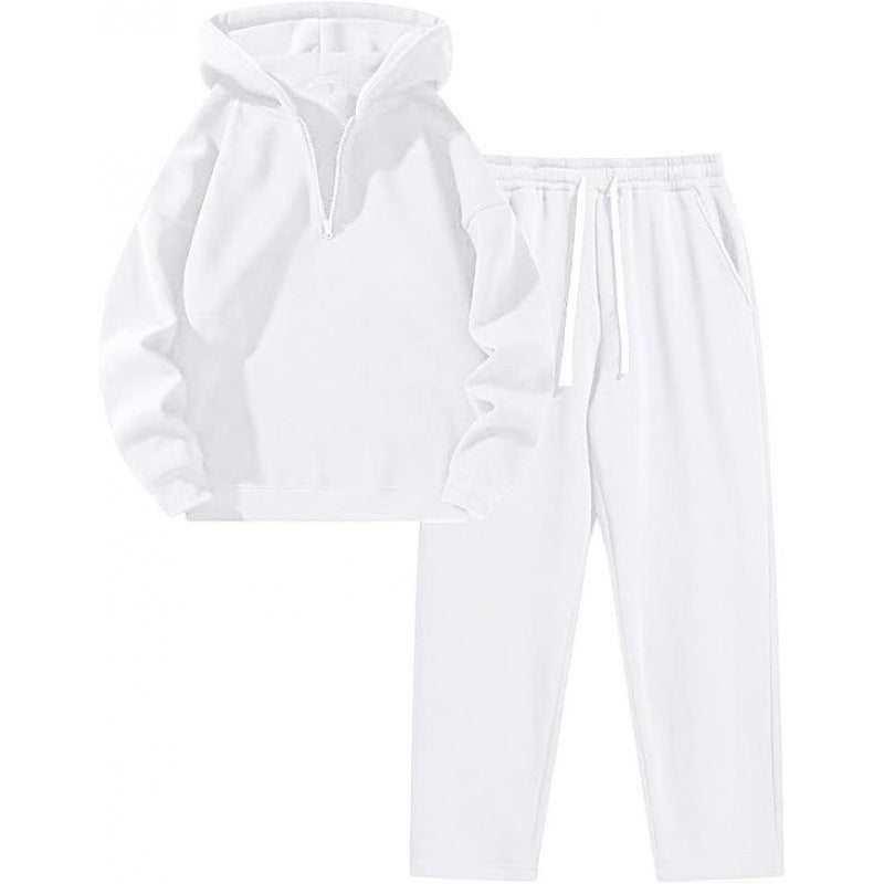 Half Zip Hoodie and Sweatpants Set