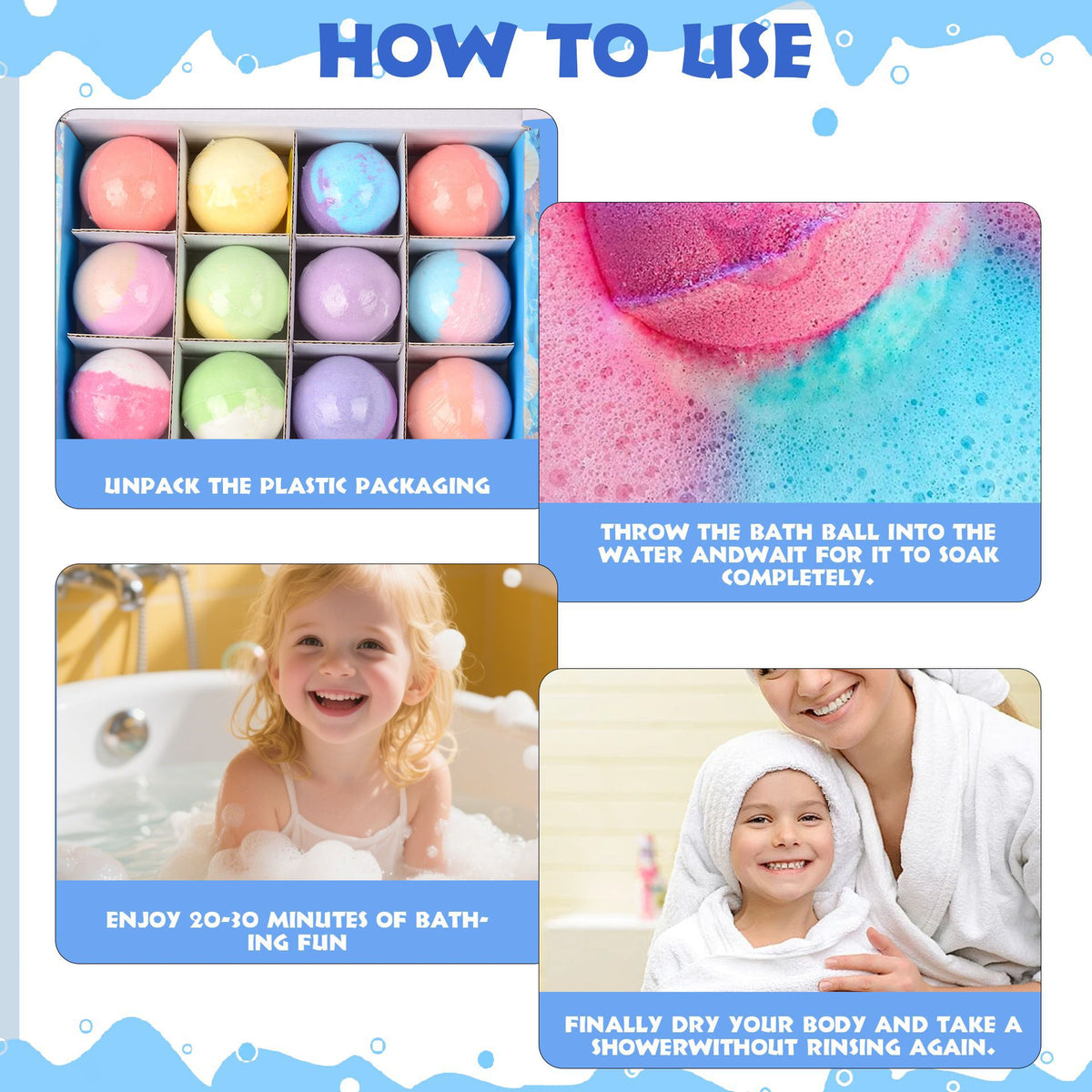 Ocean Bath Bombs - 12 Pack